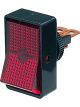 Hella Rocker Switch Off-On 12V 10A Red Illuminated Suit 12mm Dia Opening