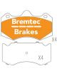 Bremtec Evolve Hybrid-Carbon Brake Pad