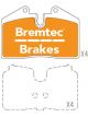 Bremtec Evolve Hybrid-Carbon Brake Pad