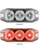 Autolamps Red 3 Module LED Emergency Lamp 12/24V Flush Mount 25cm