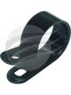 Jaylec Pack 25 Plastic P Clip 19.0mm 4.6mm Mounting Hole