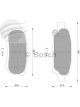 Bosch Brake Pad Rear Set Lancer Outlander Jeep Dodge Airtrek.