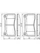 Bosch Disc Pad Front Set Jaguar Xj8, Xjr, Xk8, Xkr