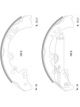 Bosch Brake Shoe Rear Set For Hilux KUN GGN Gun 295mm X 61.7mm