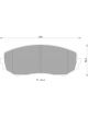 Bosch Brake Pad Front Set Suzuki Grand Vitara 2005-On