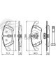 Bosch Brake Pad Front Set Mercedes W204 C280,300,350 E250 2009-,E500