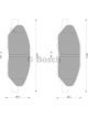 Bosch Brake Pad Front Set For Nissan Tiida C11 (Japan) -2006 Micra K2
