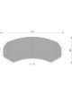 Bosch Brake Pad Front Set For Mitsubishi Pajero,Grandis Mpv Holden