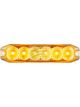 Autolamps Amber 6 Module LED Emergency Lamp 12/24V Flush Mount 25cm
