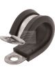 Jaylec Pack 10 P Clip 19mm Stainless Steel w/ Rubber Insert Reinforced