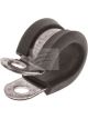 Jaylec Pack 10 P Clip 16mm Stainless Steel w/ Rubber Insert Reinforced