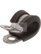 Jaylec Pack 10 P Clip 10mm Stainless Steel w/ Rubber Insert Reinforced