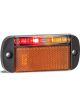 Autolamps LED Red/Amber Side Marker 12/24V w/ Reflector Rhs Black Base