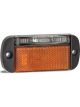 Autolamps LED Red/Amber Side Marker 12/24V w/ Reflector Lhs Black Base