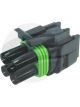 Delphi Pack 5 Connector Housing 4 Way Female Weatherpack Square Use