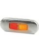 Hella LED Side Marker Lamp Amber/Red 12/24V S/Stl Bezel Flush Mount 500mm