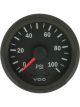VDO Cockpit Vision Pressure Gauge Mechanical 0 - 100Psi 52mm Diam