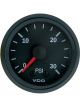 VDO Cockpit Vision Air Fuel Press Gauge Mech 0 - 30Psi 52mm Diam