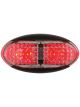 Jaylec LED Rear End Outline Marker Lamp Red 10-30V 4 Led's Black Housing