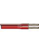 Tycab 2mm Speaker Cable Red with Black Trace 100M Fig8 (14/0.20
