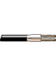 Tycab 3mm Twin Core Cable Brown White with Black Sheath 30M (14/0.32)