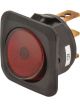 Jaylec Switch Rocker On Off Red 12/24V 25A @ 12V 12.5A @24V Mounting