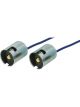 Jaylec Globe Holder Ba15S Prewired With 100mm Wire Pack 2 Socket