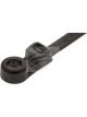Jaylec Pack 100 Cable Tie 150mm X 3.6mm Black Screw Mount Uv Resistant