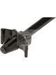 Jaylec Pack 100 Cable Tie 150mm X 3.6mm Black Push Mount Uv & Heat Res
