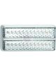 Autolamps LED Stop/Tail/Indicator Lamp 12/24V Clr Lens w/Chrome Pack