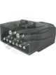 Jaylec 9 Pin Flat Trailer Plug Plastic 7 Pin with 2 Pin 50Amp Terminals