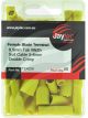 Jaylec Pack 50 Female Blade Terminal 10mm Fully Insul Pvc Copper Sleeve