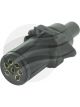 Utilux 7 Pin Small Round Trailer Plug Plastic Common Tas Qld Nsw & Wa