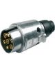 Utilux 7 Pin Large Round Trailer Plug Metal Common All States # Mp7 Bulk