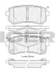 Icer Brake Pad Set Rear