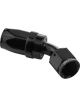 Proflow 45 Degree Hose End -06AN Hose to Female, Black