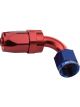 Proflow 90 Degree Hose End -06AN Hose to Female, Blue/Red