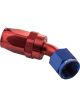 Proflow 60 Degree Hose End Hose End -06AN Hose to Female, Blue/Red