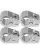 Proflow Aluminium 3/8in. Single Hose Line Clamp, 4 Pack
