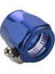 Proflow Aluminium Hex Hose Finisher Clamp 15.8mm ID, Blue