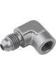 Proflow Female 90 Degree Adaptor 1/8in. NPT To Male -03AN, Silver