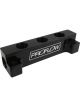 Proflow Fuel Block Log -06AN Side Ports & 3 x -06AN Ports, Bla