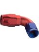 Proflow Fitting Hose End 90 Degree Full Flow -16AN, Blue/Red