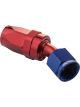 Proflow 30 Degree Hose End -06AN Hose to Female, Blue/Red