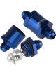 Proflow Fuel Check Valve, Blue, Aluminium, -8 AN Male to -8 AN, Male