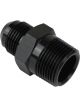 Proflow Adaptor Male -08AN To 1/2in. NPT Straight, Black