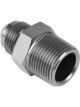 Proflow Adaptor Male -10AN To 3/8in. NPT Straight, Silver