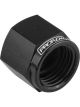 Proflow Fitting Aluminium AN Flare Cap -08AN, Black