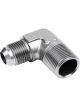Proflow Male Adaptor -10AN To 1/2in. NPT 90 Degree, Silver