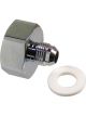Proflow Nitrous Bottle Nut, Aluminium, Black Anodised, 1 in. Female